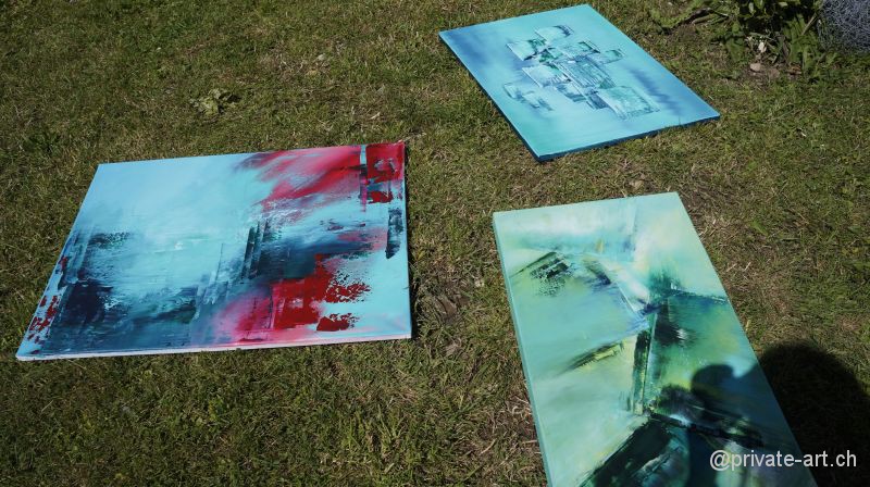 Acrylbild malen – Malkurs Mai 2014