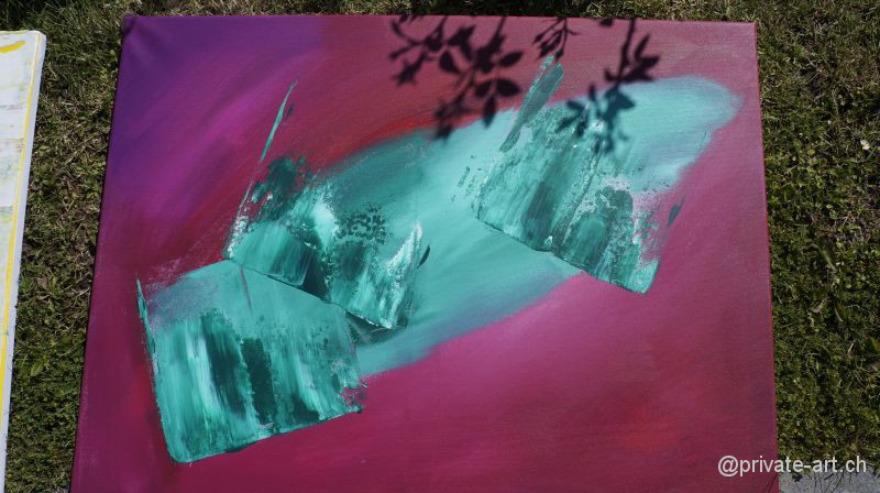 Acrylbild malen – Malkurs Mai 2014